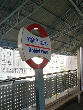 Rohini West Delhi Metro Station 4