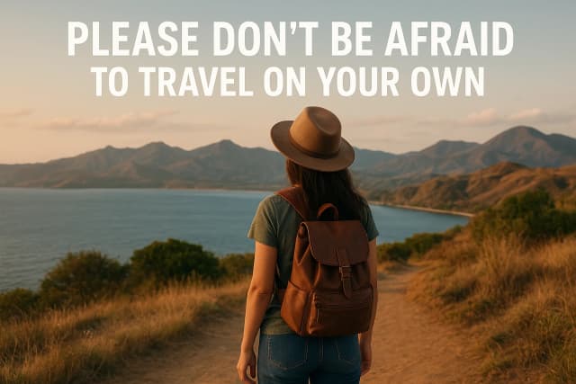 Please Don’t Be Afraid to Travel on Your Own
