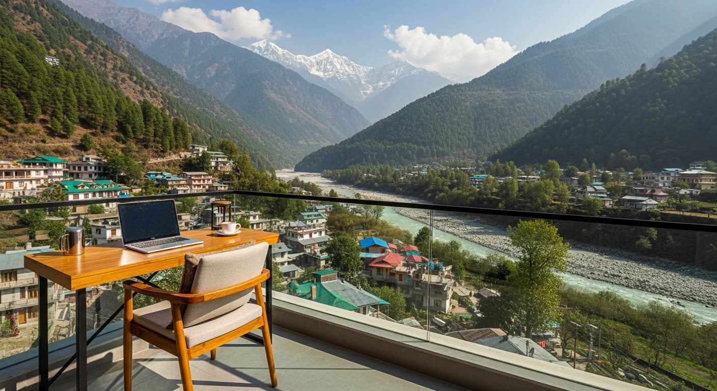 Trade Your Cubicle for the Clouds: Top 10 Workation Spots in India with High-Speed Wi-Fi and Epic Views