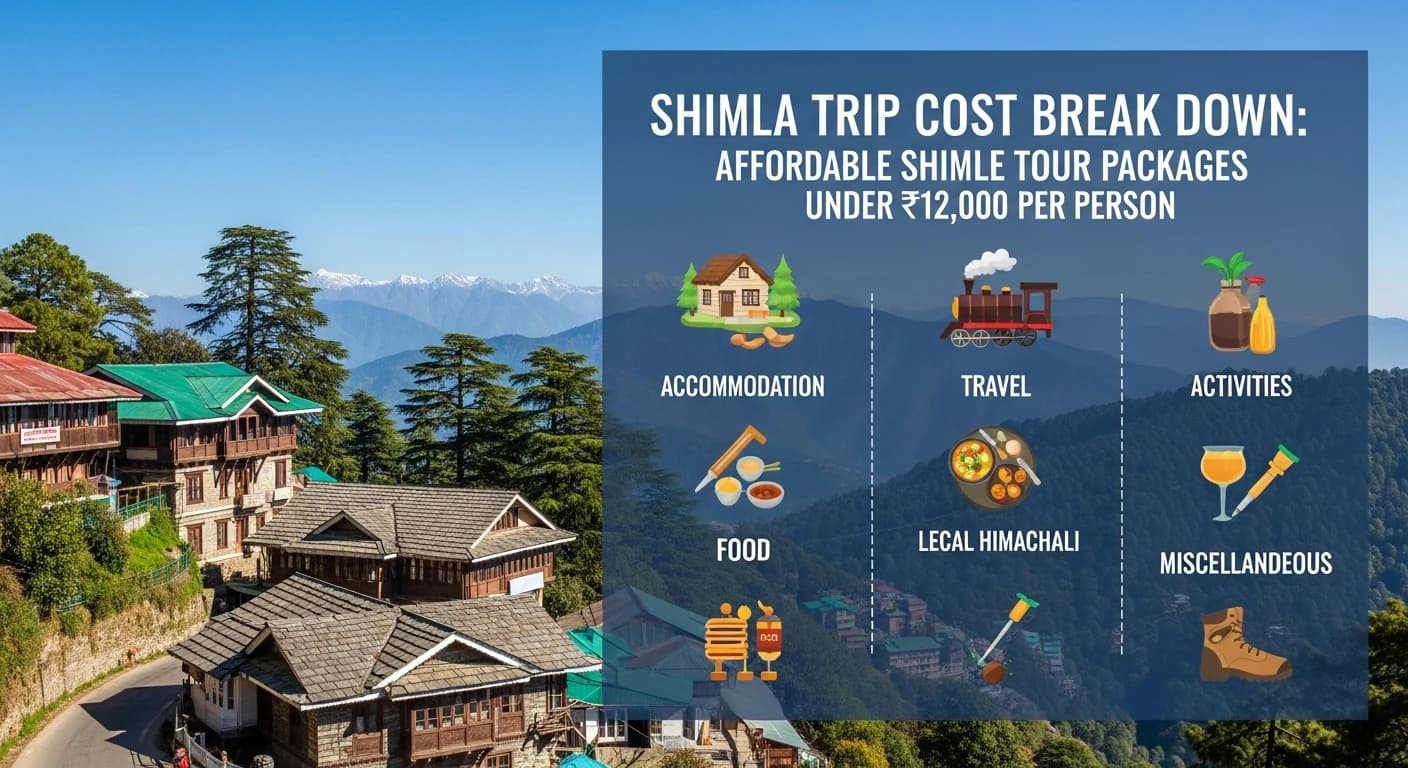 Shimla Trip Cost Break Down: Affordable Shimla Tour Packages Under ₹12,000 Per Person