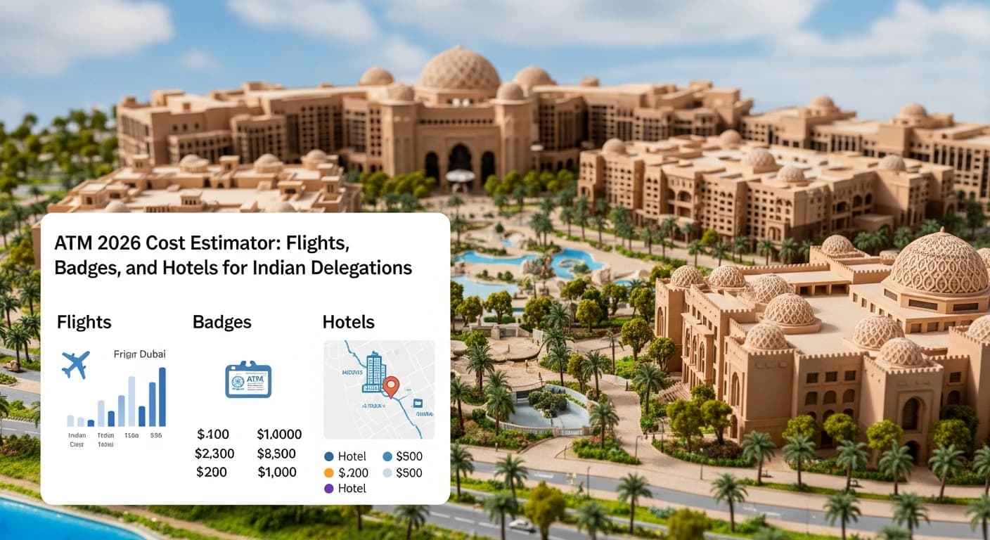 Arabian Travel Market (ATM) 2026 Cost Estimator: Flights, Badges, and Hotels for Indian Delegations