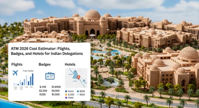 Arabian Travel Market (ATM) 2026 Cost Estimator: Flights, Badges, and Hotels for Indian Delegations