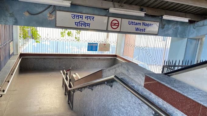 Uttam Nagar West Delhi Metro Station 2