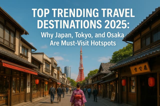 Top Trending Travel Destinations 2025: Why Japan, Tokyo, and Osaka Are Must-Visit Hotspots