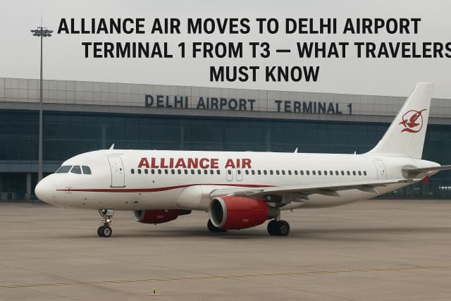Alliance Air Moves to Delhi Airport Terminal 1 from T3 — What Travelers Must Know